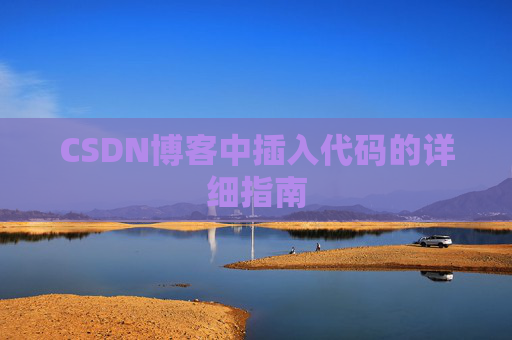 CSDN博客中插入代码的详细指南